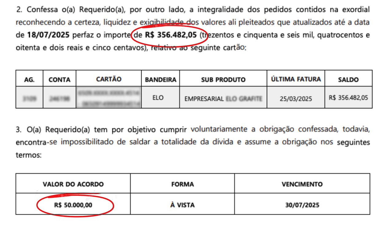 Resultado de negociação bancária — Guedes e Ramos